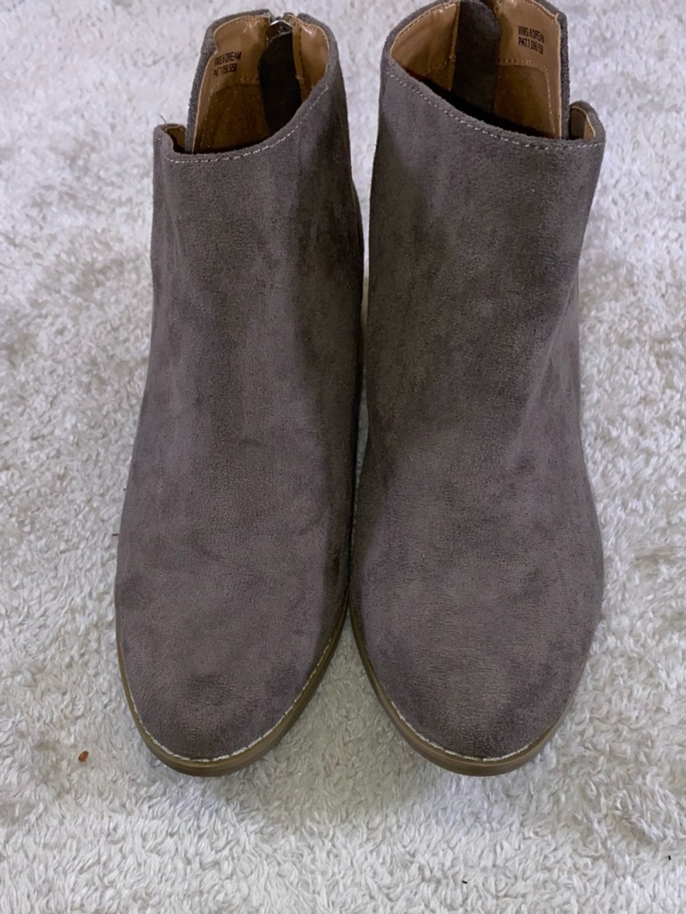 Dolce Vita Gray Suede Ankle Booties
